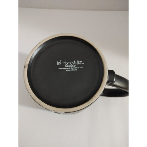 Halloween Mug Skeleton Eat Drink & Be Scary Black/Red by inhomestylez - Picture 6 of 6